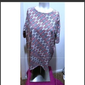 New Without Tags LULAROE Top Gray Print Size XXS